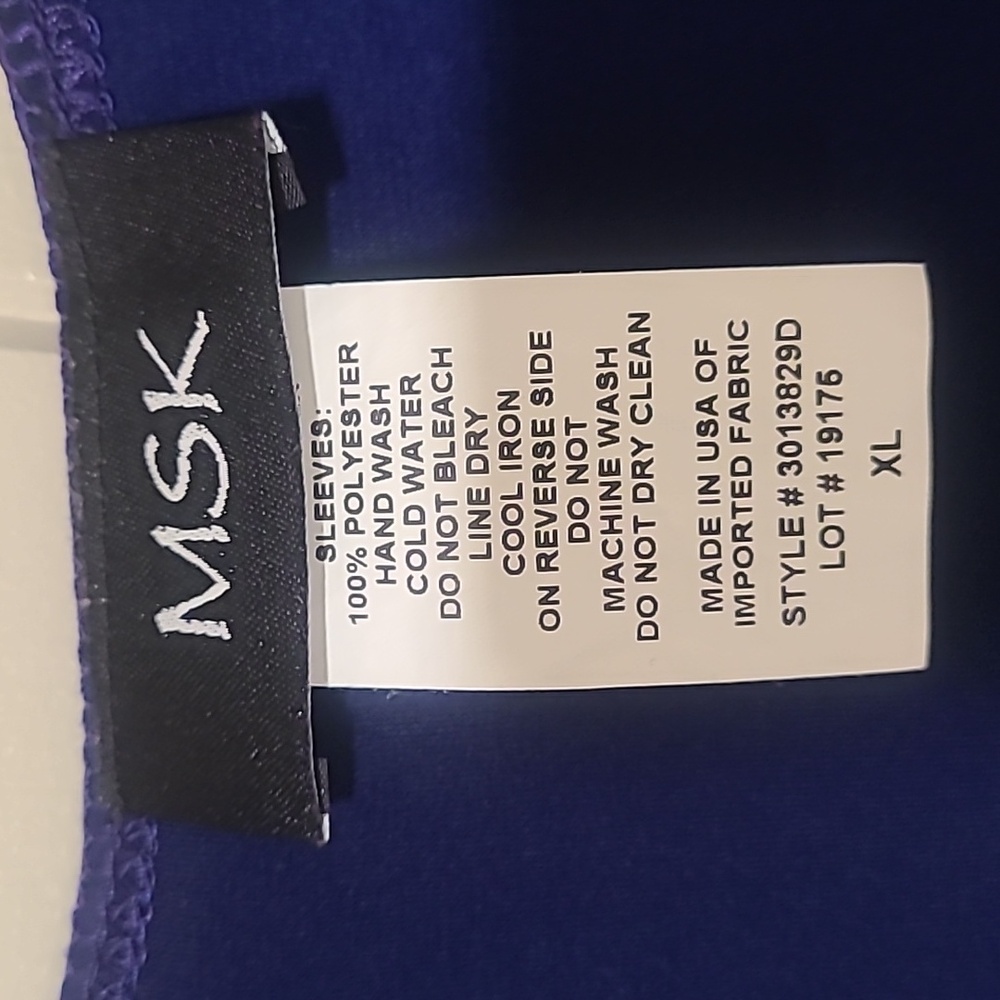 MSK Deep Blue Elegant Dress - Picture 2 of 4